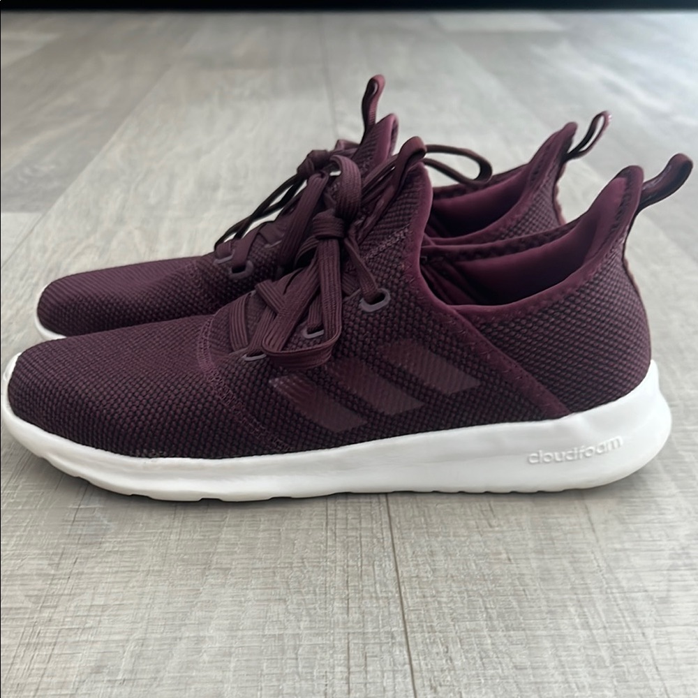 Adidas Maroon Cloudfoam Shoes